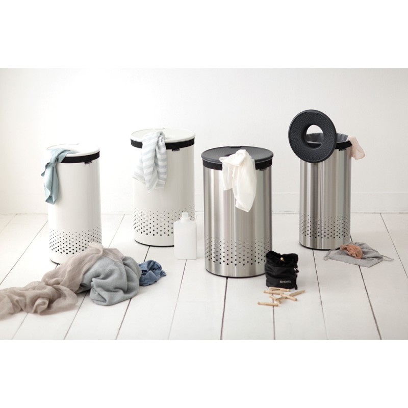 Kosz na bieliznÄ 35L stal matowa Brabantia Kosz na bieliznÄ 35L stal matowa Brabantia