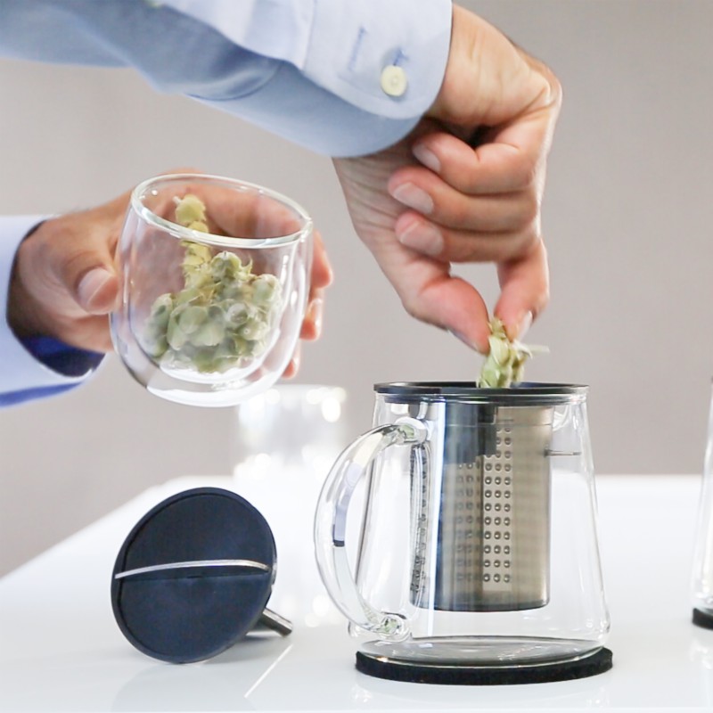 Dzbanek z zaparzaczem Tea Control 1 l czerwony finum Dzbanek z zaparzaczem Tea Control 1 l czerwony finum