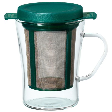 Szklanka z uchwytem i zielonym zaparzaczem Tea Glass System 200 ml finum