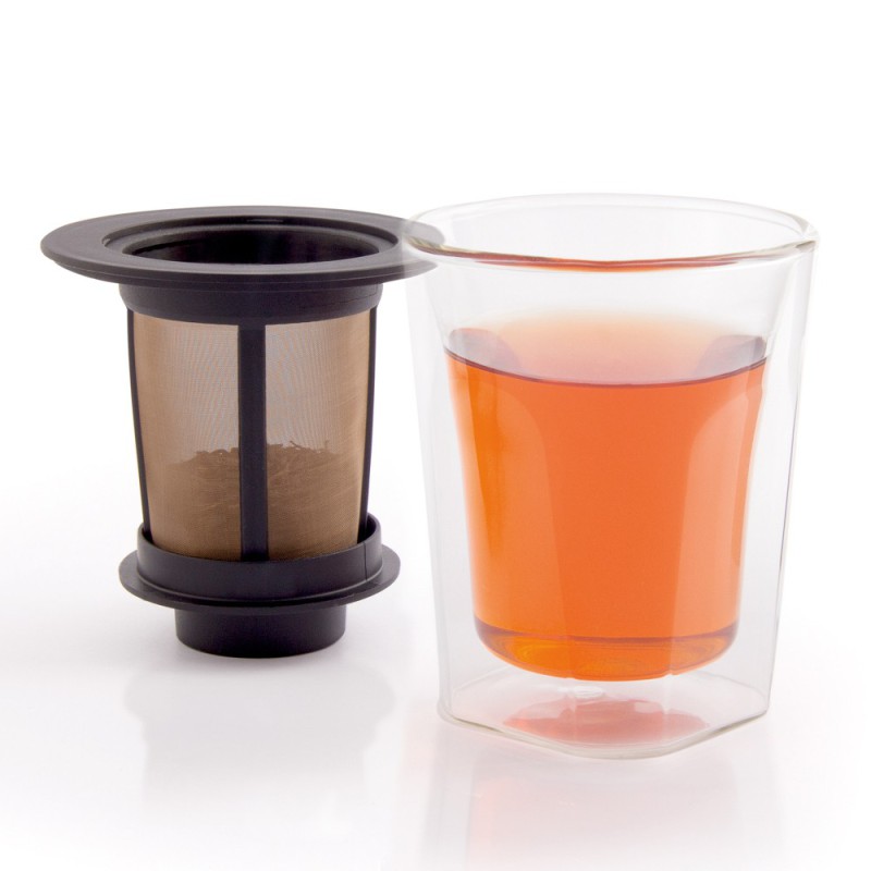 Szklanka Duo z zaparzaczem Smart Brew System 180 ml finum Szklanka Duo z zaparzaczem Smart Brew System 180 ml finum
