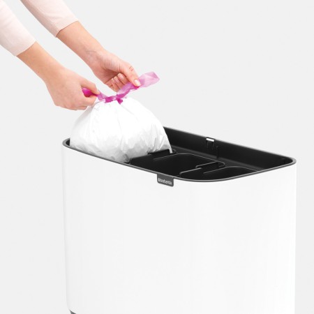 Brabantia Kosz BO TouchBin 11+11+11 l biały