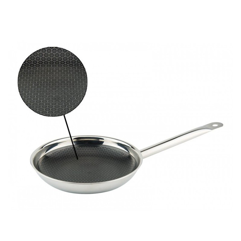 Patelnia stalowa z powłoką non-stick 3D AX-Acive Inox 24 cm Ilsa