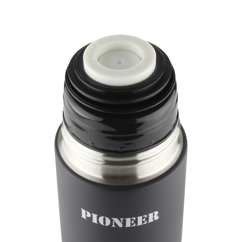 Termos Pioneer Auto 500 ml stalowy czarny Grunwerg Termos Pioneer Auto 500 ml stalowy czarny Grunwerg