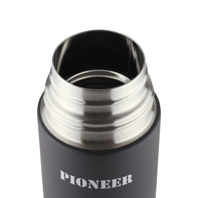 Termos Pioneer Auto 500 ml stalowy czarny Grunwerg Termos Pioneer Auto 500 ml stalowy czarny Grunwerg