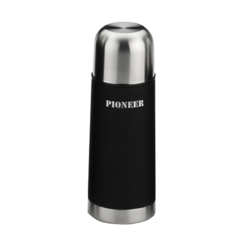 Termos Pioneer Auto 300 ml stalowy czarny Grunwerg