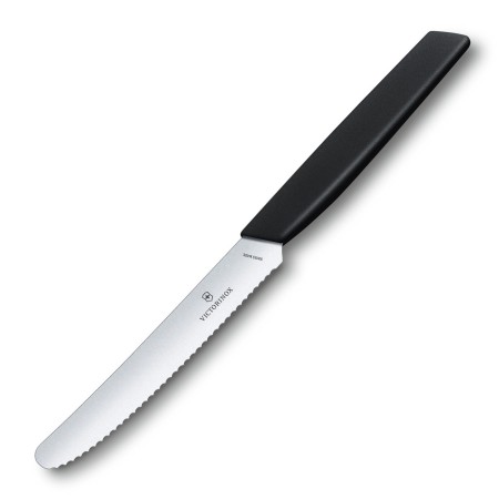 Nóż z ząbkami 11 cm Swiss Modern czarny Victorinox