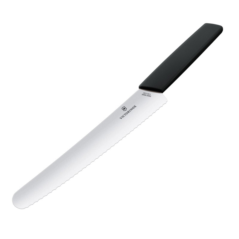 Nóż do chleba i ciast 22 cm Swiss Modern czarny Victorinox