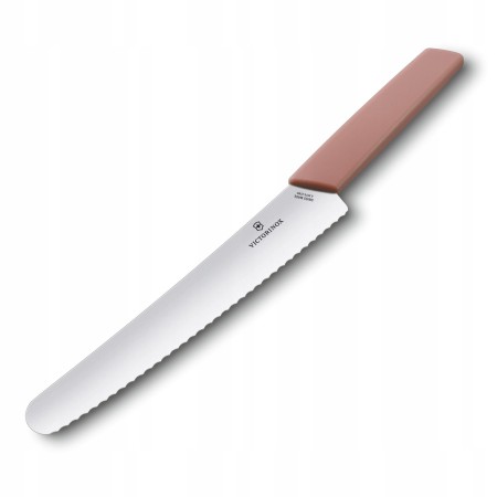 Nóż do chleba i ciast 22 cm Swiss Modern różowy Victorinox