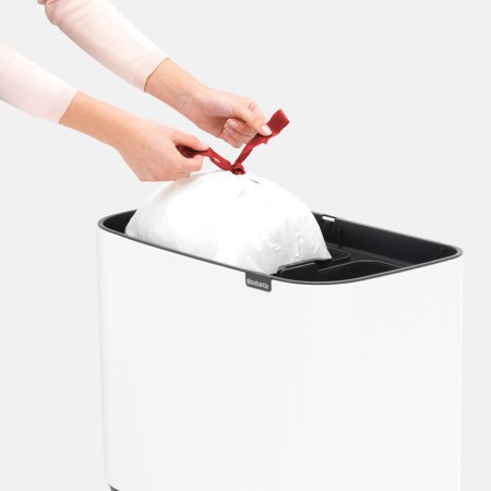 Brabantia Kosz BO TouchBin 11+23 l biały