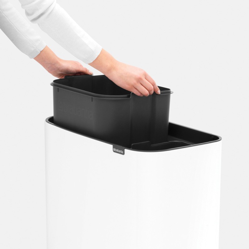 Brabantia Kosz BO TouchBin 11+23 l biały Brabantia Kosz BO TouchBin 11+23 l biały