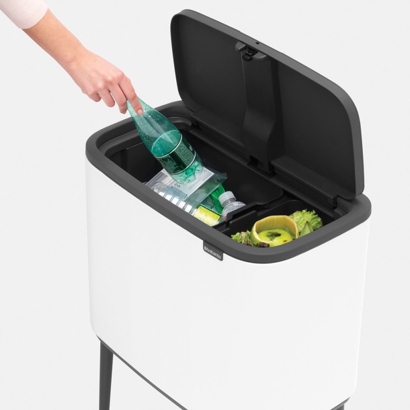 Brabantia Kosz BO TouchBin 11+23 l biały Brabantia Kosz BO TouchBin 11+23 l biały