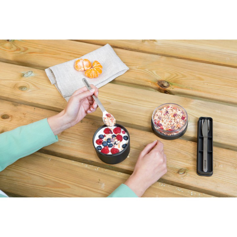 Komplet sztućców Make & Take 3 szt. grafit Brabantia Komplet sztućców Make & Take 3 szt. grafit Brabantia
