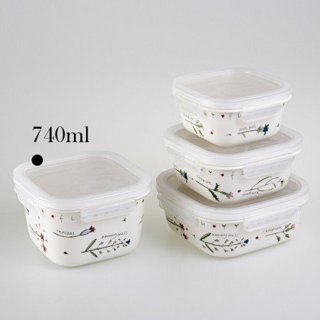 Pojemnik na żywność porcelanowy Zen Premium 740 ml Candl