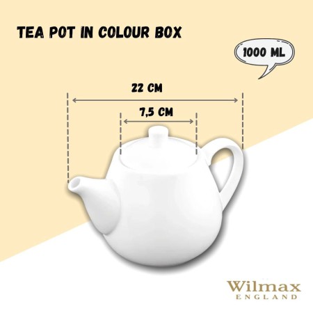 Dzbanek do herbaty porcelanowy Classic 1 l WILMAX England