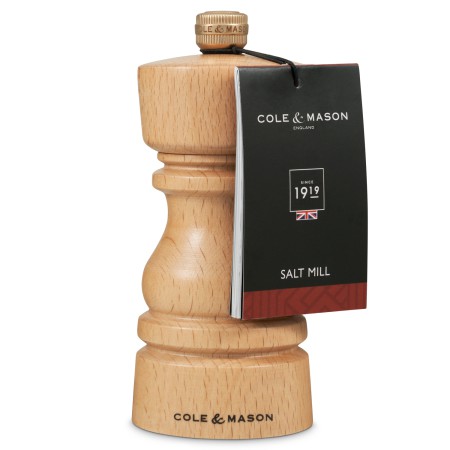Młynek drewniany do soli London buk 13 cm Cole&Mason