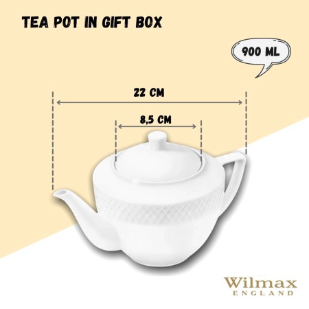 Dzbanek do herbaty porcelanowy Julia 900 ml WILMAX England