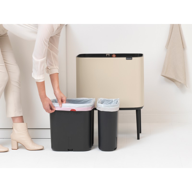 Brabantia Kosz BO TouchBin 11+23 l beżowy