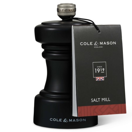 Młynek drewniany do soli Hoxton 10,4 cm czarny mat Cole&Mason