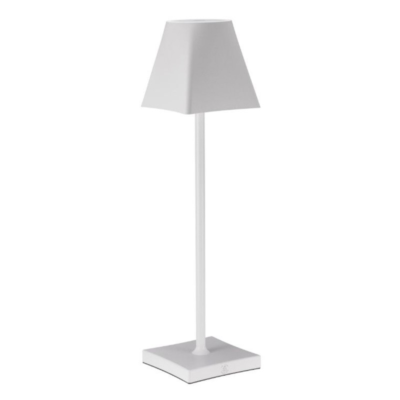 Lampa stołowa LED Etere biała ładowana USB - Le Coq Porcelaine - ILSA