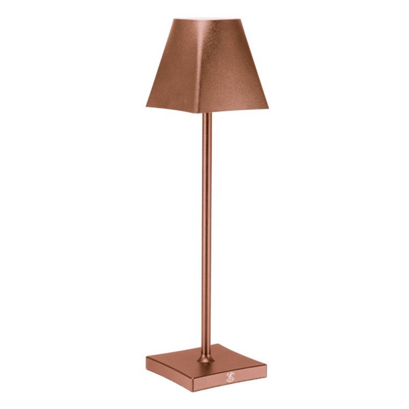 Lampa stołowa LED Etere miedziana ładowana USB - Le Coq Porcelaine - ILSA