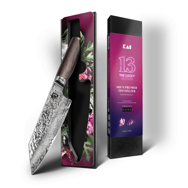 Nóż Kiritsuke 15 cm edycja limitowana The Lucky Number 13 KAI Shun Premier Tim Mälzer