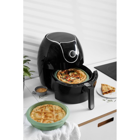 Forma silikonowa do frytkownic beztłuszczowych Air Fryer 20 cm, zielona Lékué