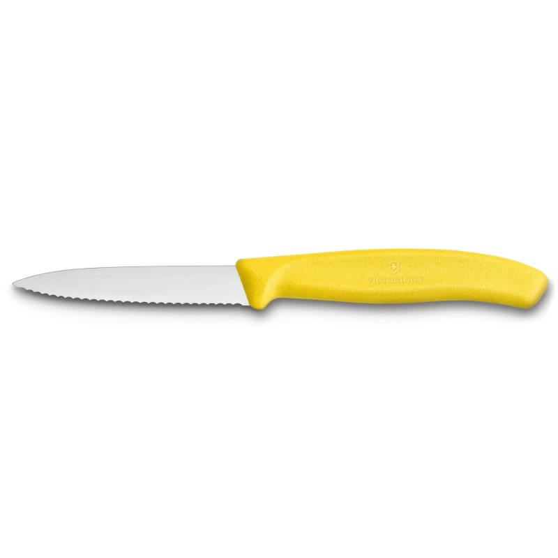 Victorinox Nóż do warzyw 8 cm z ząbkami żółty