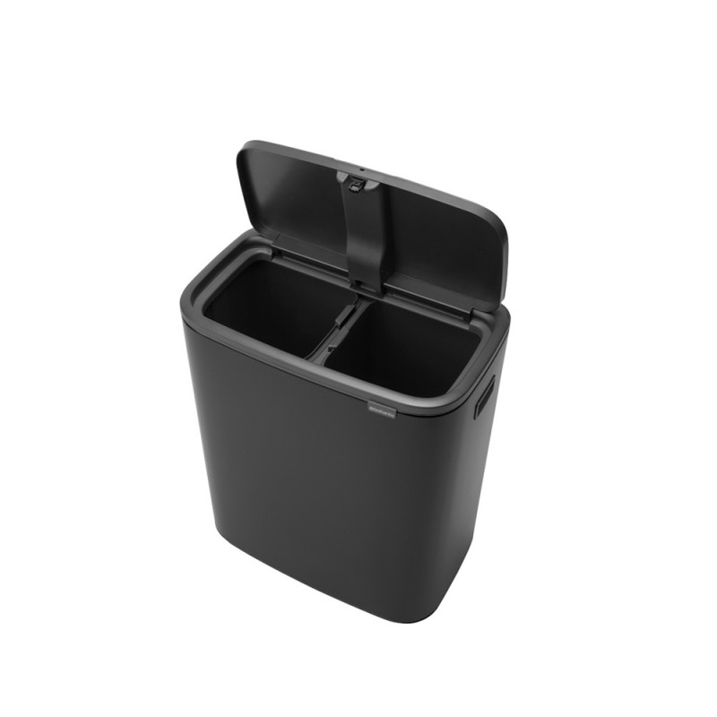 Brabantia Kosz BO TouchBin 30+30 l czarny Brabantia Kosz BO TouchBin 30+30 l czarny