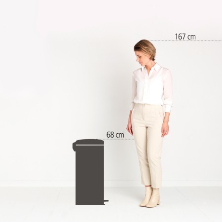 Brabantia Kosz pedałowy NewIcon 30L beżowy