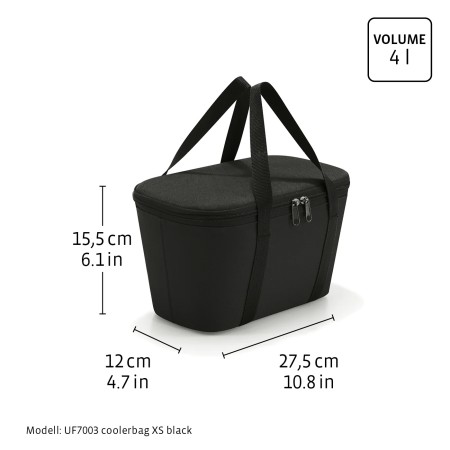Koszyk termoizolacyjny 4 l Coolerbag XS BLACK Reisenthel