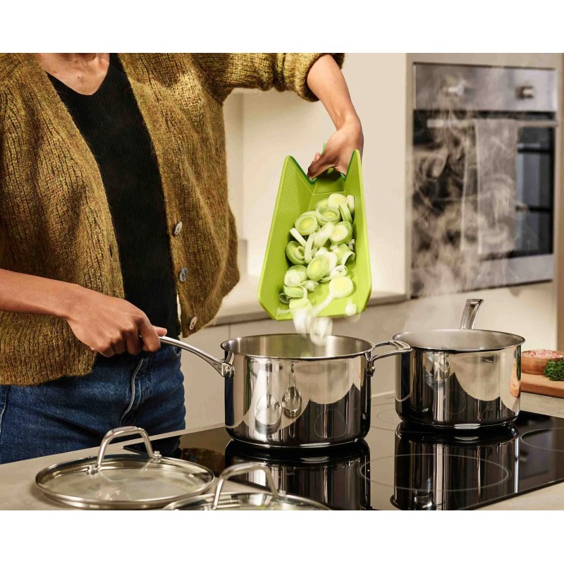 Deska do krojenia składana Joseph Joseph Chop2Pot Plus, regular, zielona