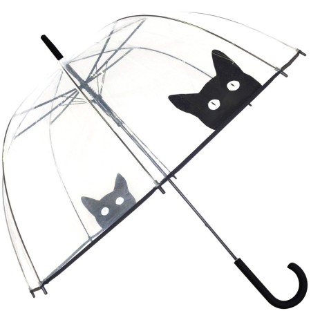 Parasol transparentny Kot Smati
