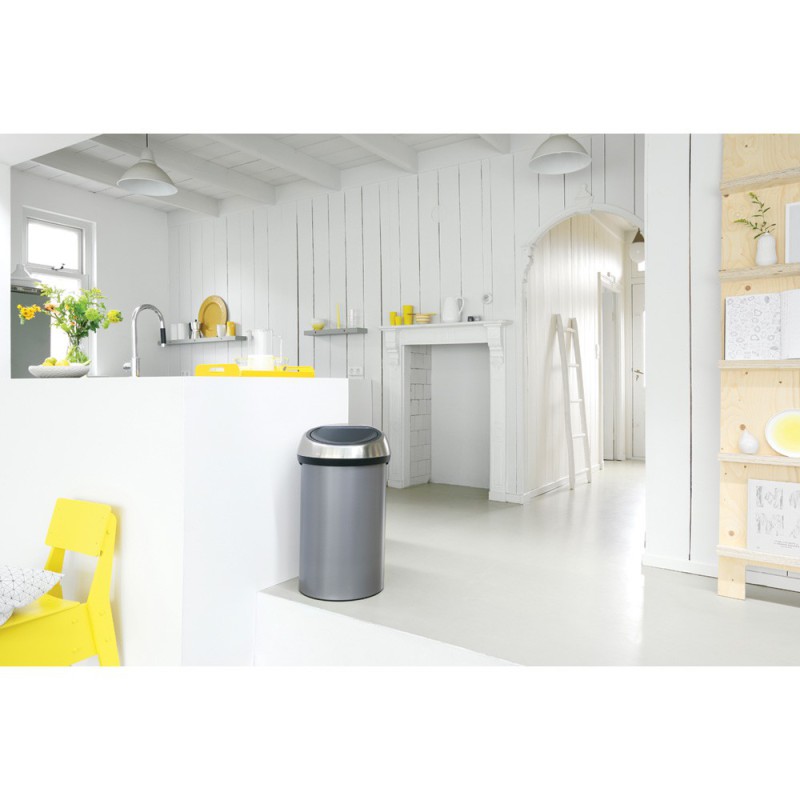 Brabantia Kosz Touch Bin 60 L platynowy Brabantia Kosz Touch Bin 60 L platynowy